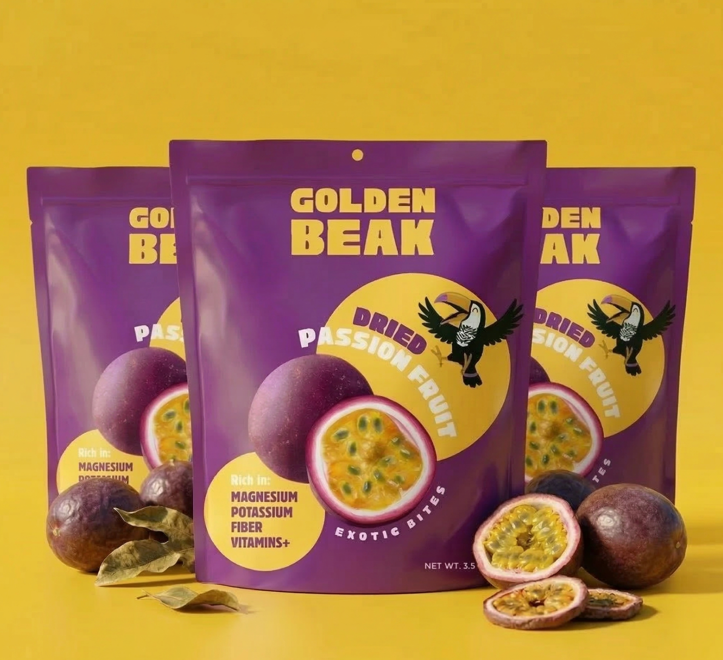 Golden Beak - Dried Passion Fruit (3 pack)